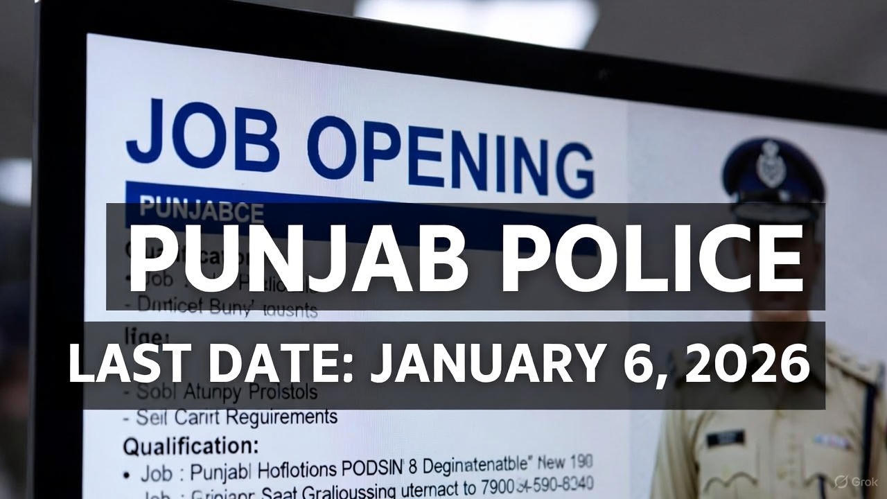 Punjab Police Jobs 2026