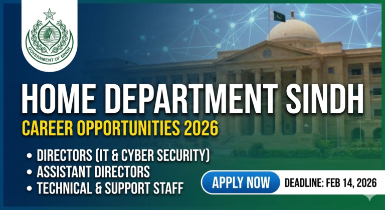 sindh home department job 2026