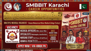 Shaheed Mohtarma Benazir Bhutto Institute of Trauma Job Vacancies August 2026 – Apply Online